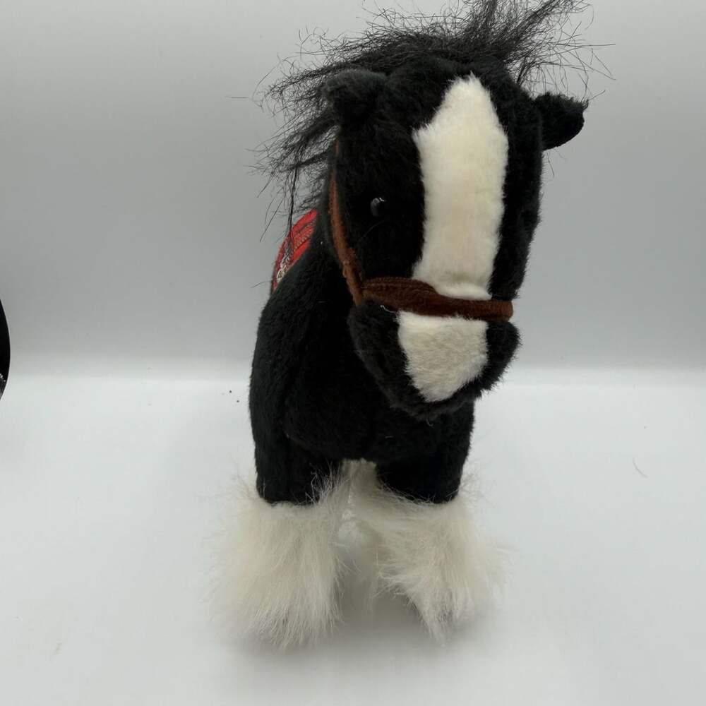 Busch Gardens Clydesdale Horse Plush Red Plaid Saddle